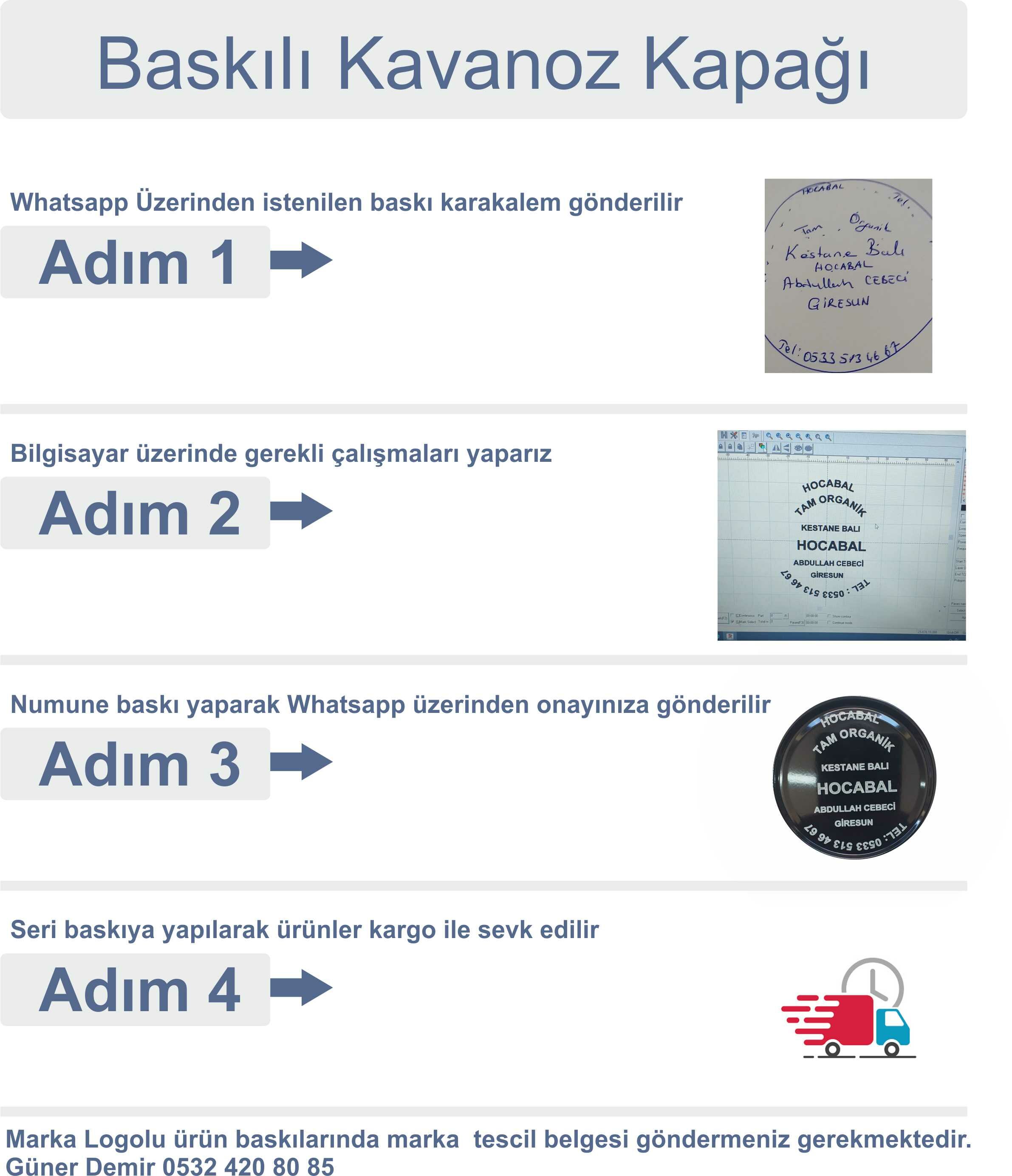 Özel Baskılı Kavanoz Kapağı - 1000 Adet